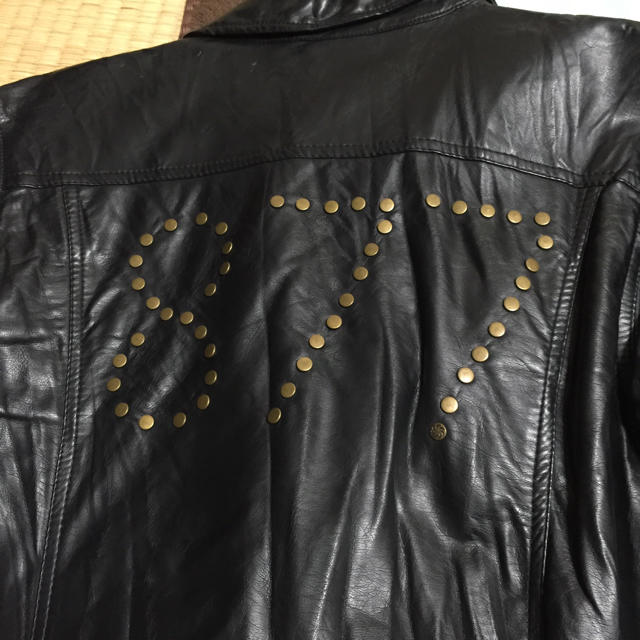 877*7(BANANA SEVEN)(バナナセブン)の合皮ジャケ#美品#S メンズのジャケット/アウター(レザージャケット)の商品写真