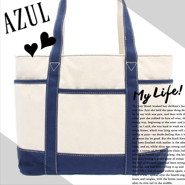 AZUL by moussy(アズールバイマウジー)のアズール♡トートバッグ レディースのバッグ(トートバッグ)の商品写真