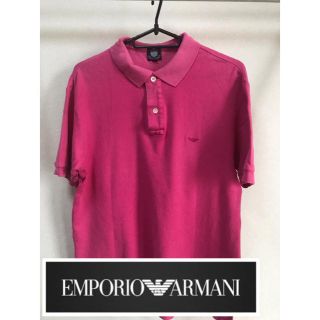 エンポリオアルマーニ(Emporio Armani)の【エンポリオアルマーニ】ポロシャツ メンズ　S ピンク色(ポロシャツ)