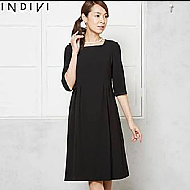 INDIVI - 東京ソワール インディヴィ ブラックフォーマル 喪服 9号の