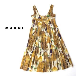 マルニ(Marni)のMARNI マルニ　リゾート柄サマーワンピース/コットン100％(ひざ丈ワンピース)