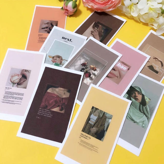 Lochie(ロキエ)の10個セット　韓国雑貨　装飾カード エンタメ/ホビーの声優グッズ(写真/ポストカード)の商品写真