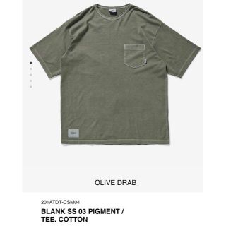 貴重のLサイズ】20ss wtaps BLANK SS 01 TEE www.krzysztofbialy.com