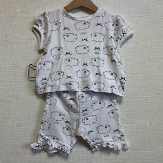 エフオーキッズ(F.O.KIDS)のアプレレクール パジャマ 半袖 ひつじ柄 90 ☆お値下げしました☆(パジャマ)