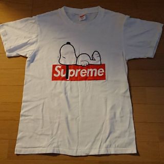 スヌーピー(SNOOPY)のSupreme柄 スヌーピーTシャツ(Tシャツ/カットソー(半袖/袖なし))