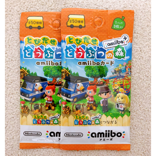 ニンテンドースイッチ(Nintendo Switch)のamiiboカード　プラス　2パック　どうぶつの森(Box/デッキ/パック)