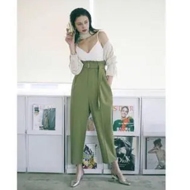 AMERI BIG PANTS ROMPERS【ブラック】