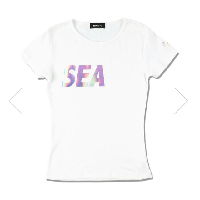 SEA(シー)の新品タグ付 windandsea レディース Tシャツ オーロラ 白 レディースのトップス(Tシャツ(半袖/袖なし))の商品写真