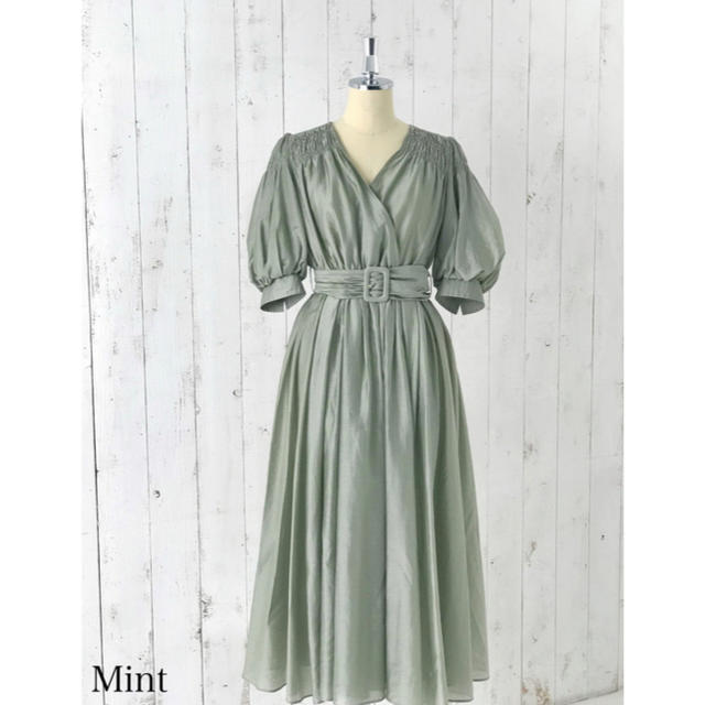 Airy Volume Sleeve Dress mint/Her lip to