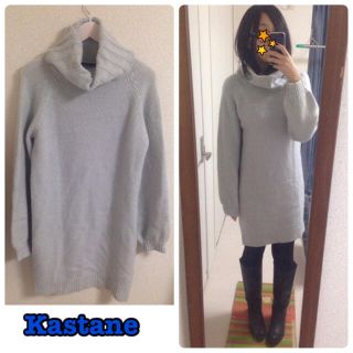 カスタネ(Kastane)のKastane♡新品！オフタートルワンピ(ひざ丈ワンピース)