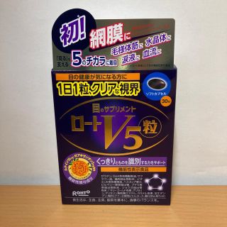 ロートセイヤク(ロート製薬)の【送料無料】目のサプリメント　ロートＶ5粒　３０粒(その他)