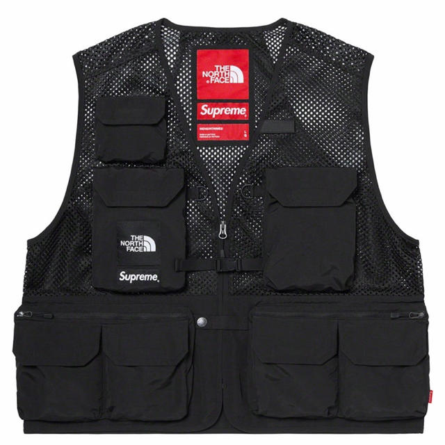 新品 Supreme North Face Cargo Vest Black