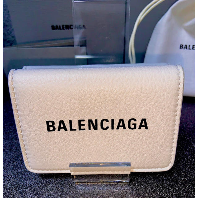 BALENCIAGA エブリデイ ミニウォレット 三つ折り財布 ロゴ