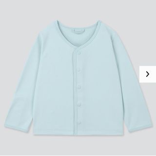 ユニクロ(UNIQLO)の新品未使用　ユニクロ　UVカットカーディガン　100 水色(カーディガン)