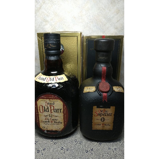 古酒】オールドパー Dx12年1.0L・同Superior750ml 各箱付 古酒】オールドパー Dx12年1.0L・同Superior750ml 各箱付