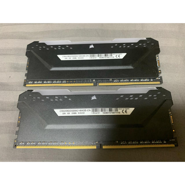 corsair rgb ddr4 3200c16 8gb*2枚　即日発送