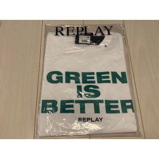 リプレイ(Replay)の値引不可！REPLAYGREEN IS BETTER TシャツM！新品未使用品(Tシャツ/カットソー(半袖/袖なし))