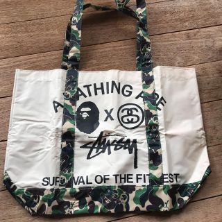 ステューシー(STUSSY)のAPE STUSSY トートバッグ(トートバッグ)