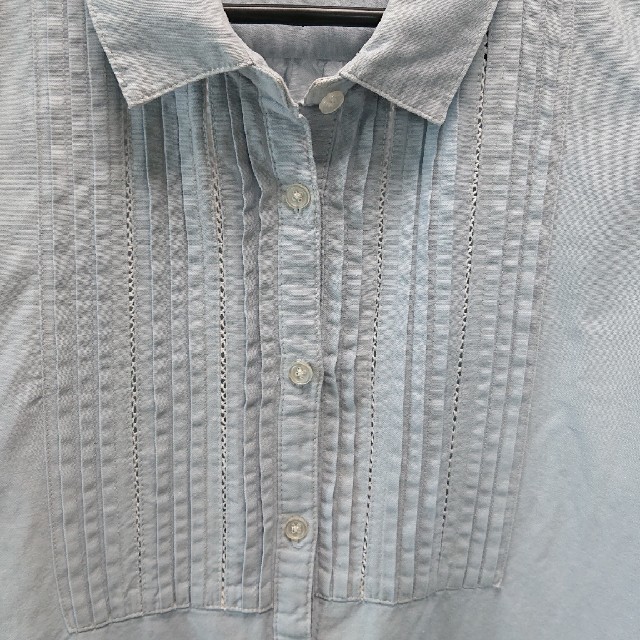 シャツ  七分袖  水色(薄) レディースのトップス(シャツ/ブラウス(長袖/七分))の商品写真