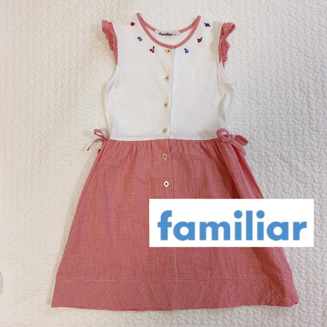 familiar(ファミリア)の【美品】ファミリア　ワンピース　120cm キッズ/ベビー/マタニティのキッズ服女の子用(90cm~)(ワンピース)の商品写真