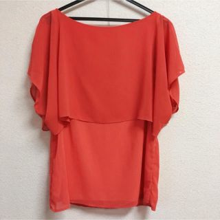 ルスーク(Le souk)のルスーク☆Le SOUK☆鮮やかシフォントップス☆美品☆38(カットソー(半袖/袖なし))