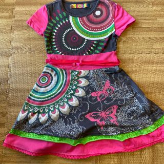 デシグアル(DESIGUAL)の美品 デジグアル 曼陀羅 女の子用 ワンピース 5/6(ワンピース)