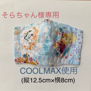 そらちゃん様専用　アナ雪　夏用　インナーマスク(外出用品)