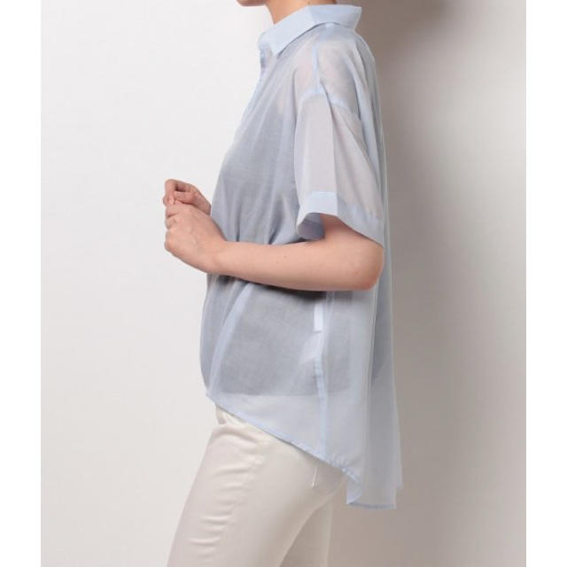 CIAOPANIC TYPY(チャオパニックティピー)のチャオパニックティピー裾ドレープシャツ レディースのトップス(Tシャツ(半袖/袖なし))の商品写真