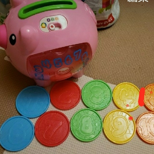 Fisher-Price(フィッシャープライス)のpanppin様　専用　豚の貯金箱 キッズ/ベビー/マタニティのおもちゃ(知育玩具)の商品写真