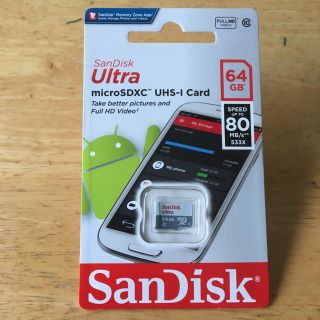 サンディスク(SanDisk)のSanDisk  microSD 64GB マレーシア製(その他)