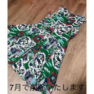 アズールバイマウジー(AZUL by moussy)のAZUL BY MOUSSY リゾート柄ワンピース(ひざ丈ワンピース)