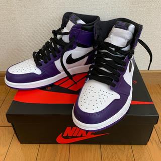 ナイキ(NIKE)のAIRJORDAN1 court purple(スニーカー)