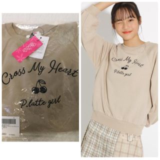 ピンクラテ(PINK-latte)の新品未使用　ピンクラテ　トレーナー　ニコラ掲載　トップス(Tシャツ/カットソー)