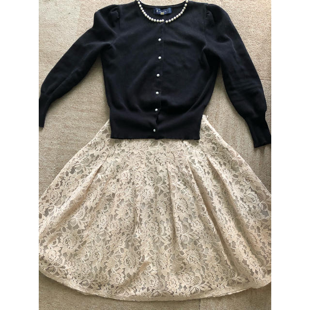 M'S GRACY(エムズグレイシー)のエムズグレイシー 🌷レースチュール スカート レディースのスカート(ひざ丈スカート)の商品写真