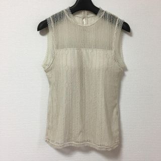 ジーユー(GU)の☆専用☆GU ブラフィールレーシーハイネックT(ノースリーブ)(カットソー(半袖/袖なし))