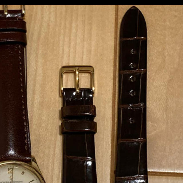 ルキ様専用 クロコダイルベルト メンズの時計(レザーベルト)の商品写真