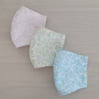 【夏用3枚ｾｯﾄ】小さめ立体ｲﾝﾅｰﾏｽｸ　☆ﾊﾝﾄﾞﾒｲﾄﾞ☆(外出用品)