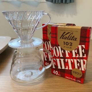 ハリオ(HARIO)の【新品】コーヒードリッパーセット HARIO Kalita(コーヒー)