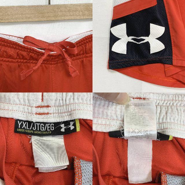 UNDER ARMOUR(アンダーアーマー)の【人気】アンダーアーマー ハーフパンツ レッド×ブラック サイズYXL メンズのパンツ(ショートパンツ)の商品写真