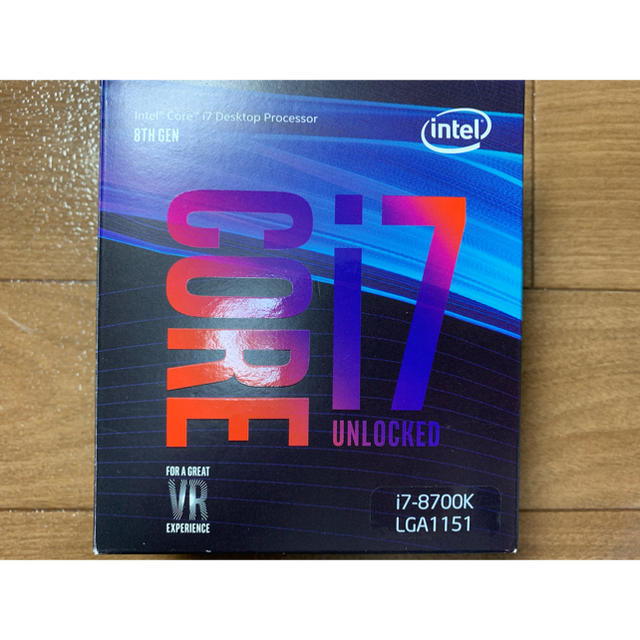 【完動品】intel  core i7 8700k スマホ/家電/カメラのPC/タブレット(PCパーツ)の商品写真