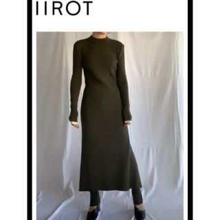 ビューティアンドユースユナイテッドアローズ(BEAUTY&YOUTH UNITED ARROWS)のiirot イロット　ニット　ワンピース　リブニット(ロングワンピース/マキシワンピース)