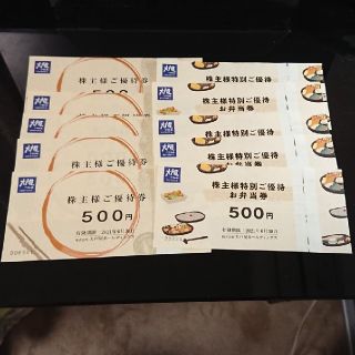 大戸屋 株主優待券5000円分(レストラン/食事券)