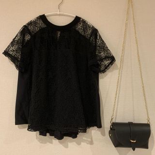 ミントデザインズ(mintdesigns)の★お値下げ★美品★ミントデザインズ★お洒落黒トップス★トゥモローランド＊イエナ★(シャツ/ブラウス(半袖/袖なし))