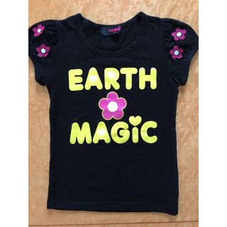 アースマジック(EARTHMAGIC)のEARTH MAGIC☆お花Tシャツ(Tシャツ/カットソー)