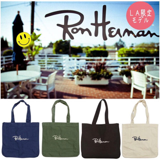 Ron Herman(ロンハーマン)の最安値♡ロンハーマン白トートバッグ♡ レディースのバッグ(トートバッグ)の商品写真