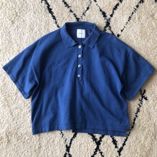 アメリヴィンテージ(Ameri VINTAGE)のMINI KNIT POLO TOP(カットソー(半袖/袖なし))