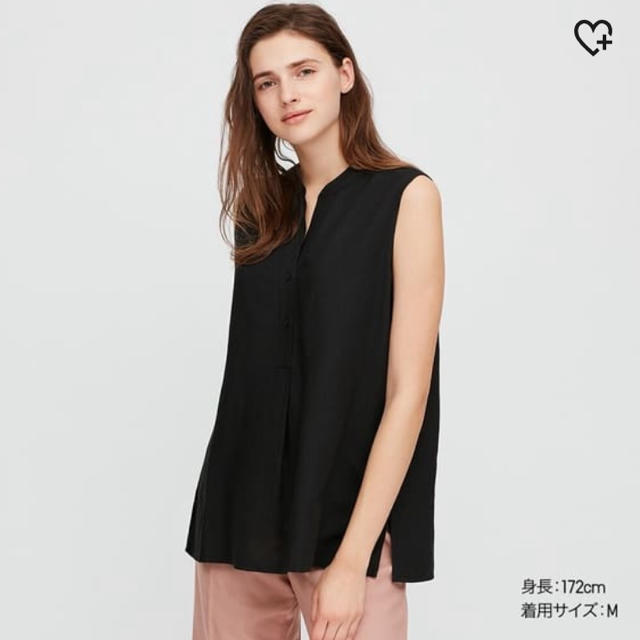 UNIQLO(ユニクロ)のUNIQLOノースリーブシャツ レディースのトップス(シャツ/ブラウス(半袖/袖なし))の商品写真