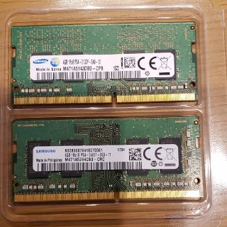 サムスン(SAMSUNG)のSODIMMノートPC用メモリ　4 GB×2(PCパーツ)