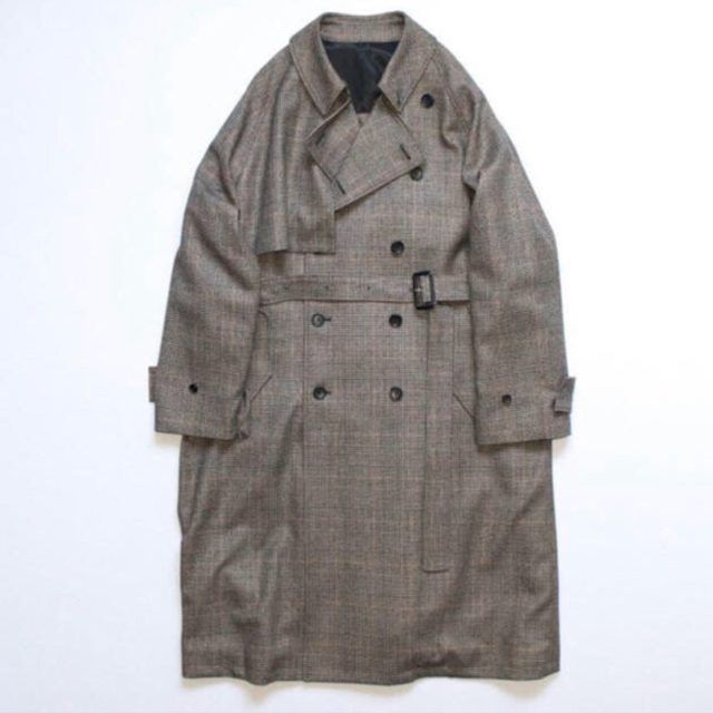 SUNSEA(サンシー)のstein 19aw LAY OVERSIZED OVERLAP COAT メンズのジャケット/アウター(ステンカラーコート)の商品写真