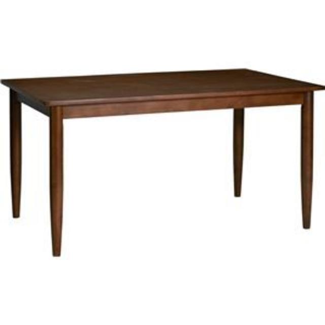机/テーブルダイニングテーブル 135cm幅 ラバーウッド材 4人掛け用 ブラウン 【組立品